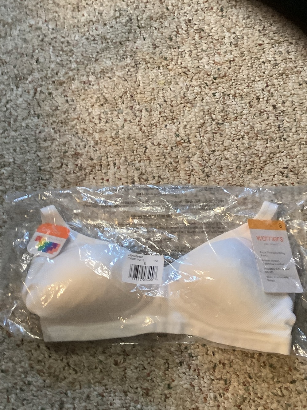 Warner's White Seamless Comfort Bra, small